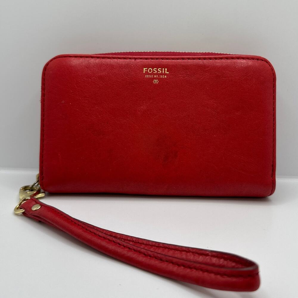 FOSSIL Red Wallet - Picture 1 of 8